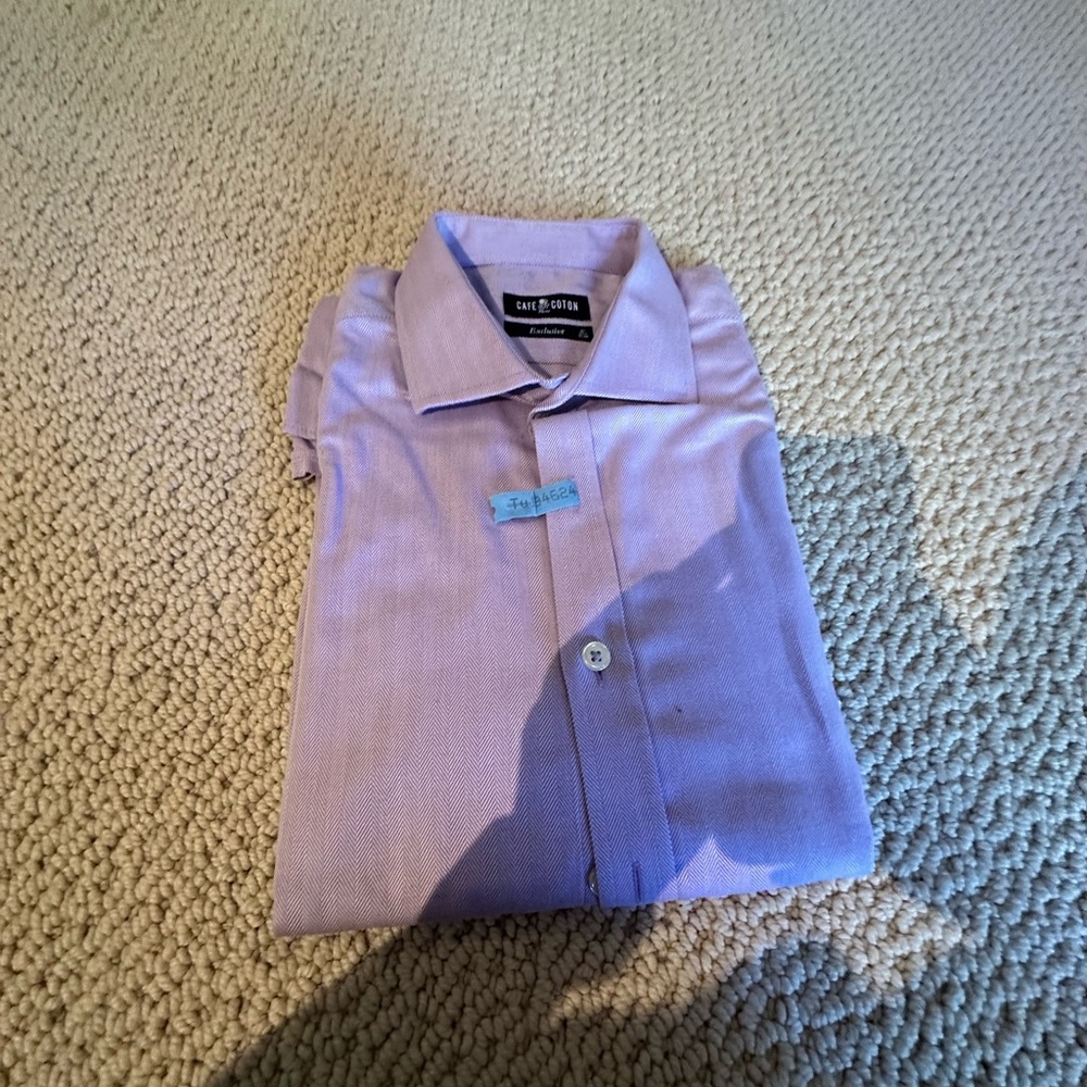 cafe cotton Men's Purple Shirt